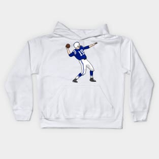 throw style unitas Kids Hoodie